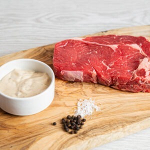 Rib-eye steak by Fleming Butchers in Arbroath, Angus