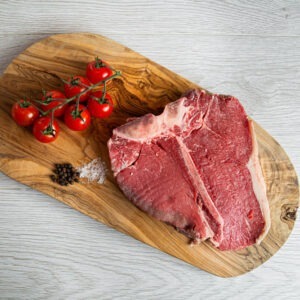T-bone steak by Fleming Butchers in Arbroath, Angus
