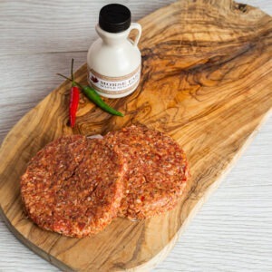 Maple and Chilli beef burger Burger by Flemings Butchers Arbroath