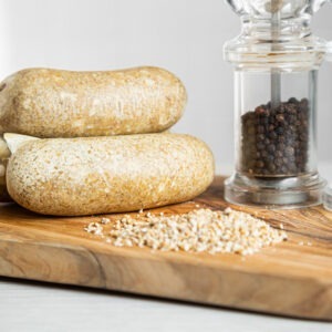 Oatmeal pudding by Fleming Butchers in Arbroath