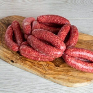 Beef sausages by Fleming Butchers Angus