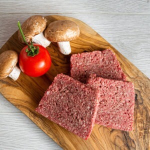 Square sausage by butchers in Arbroath